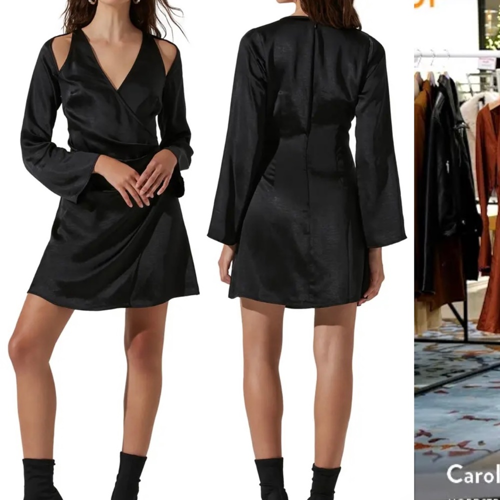 Black long sleeve dress
